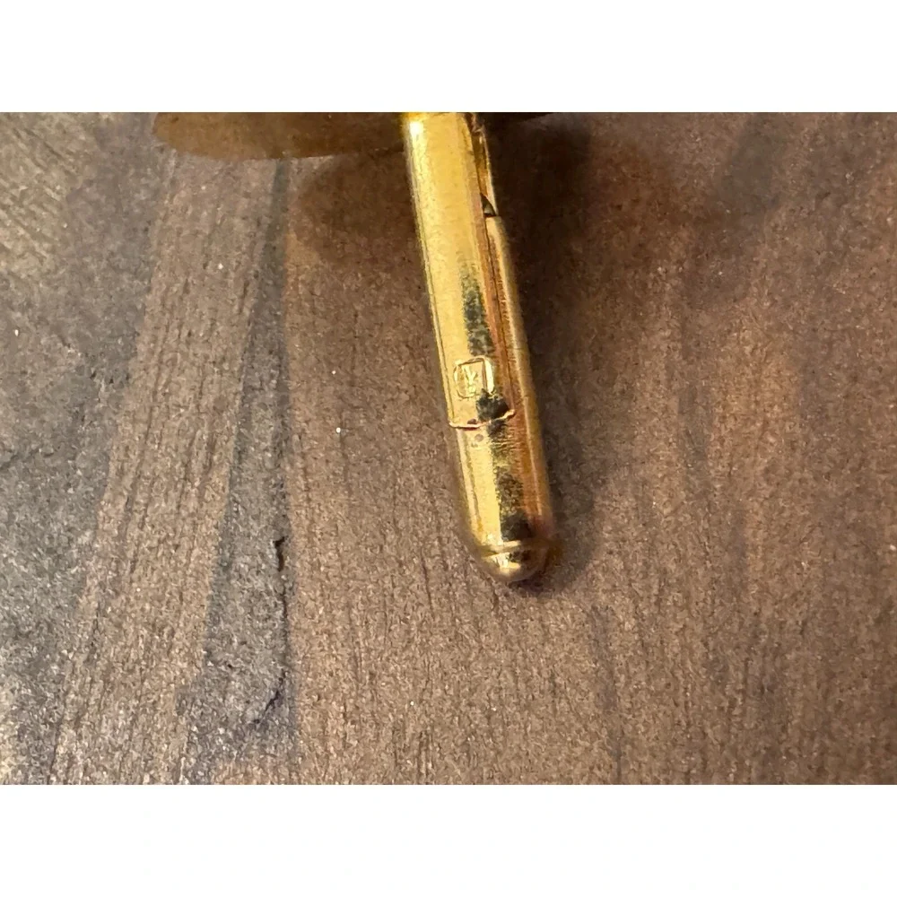 Vintage Avon Ford Model T Gold Tone‎ Enamel Cufflings Men